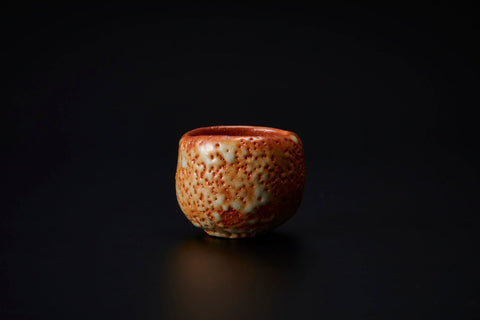 Madder-Red Shino Sake Cup | Ryotaro Kato (alternate view)