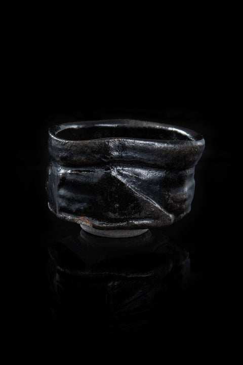 Black Oribe Tea Bowl | Ryotaro Kato