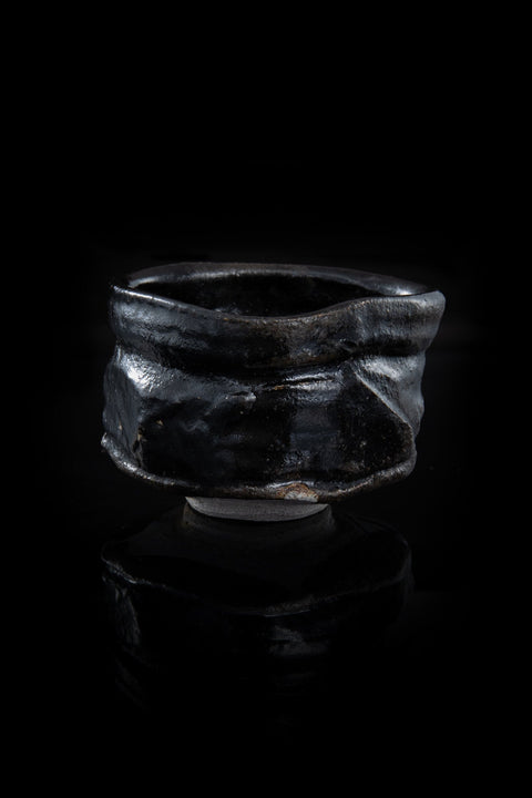 Oribe-Black Tea Bowl | Ryotaro Kato (alternate view)