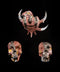 Katakuchi Pouring Bowl, Set of 3, Memento Mori | Toru Ichikawa