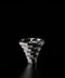 Constructed Vessel, White Lustrous Silver, Guinomi (Sake Cup) | Yosuke Yamaura