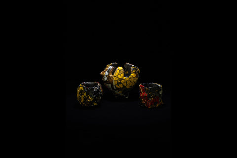 Sake Set of 3, Shichiyō (Seven Luminaries) | Toru Ichikawa