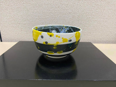 Dripping Scratch Tea bowl YE | Yuki Inoue