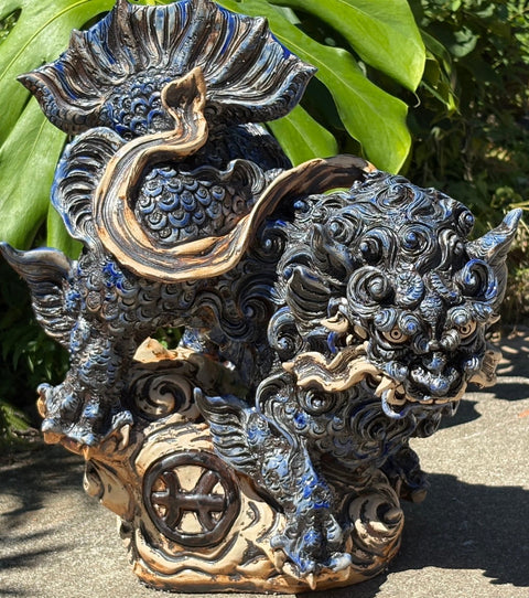 Leo & Pisces Shisa | Yuto Arakaki (alternate view)