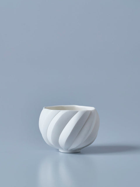 White Porcelain Sake Cup | Nami Takahashi