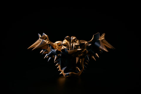 頬鎧盃　虎形　黒金　鋲｜古賀崇洋