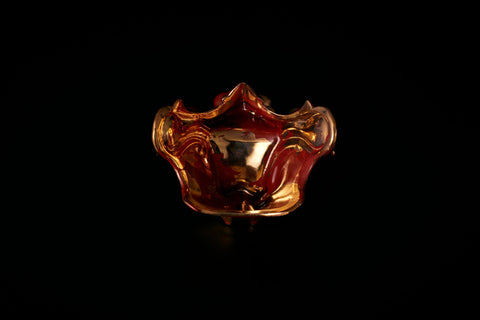 頬鎧盃　龍形　紅金｜古賀崇洋（別角度）
