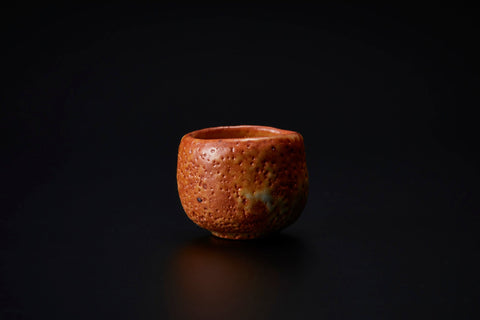 Madder-Red Shino Sake Cup | Ryotaro Kato (alternate view)