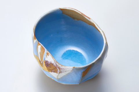 Tea Bowl, Geppaku Glaze, Flowing, Gold Overglaze | Housai Matsubayashi (alternate view)