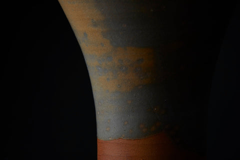 Flower Vase, Crimson Deer-Back Glaze | Housai Matsubayashi (alternate view)