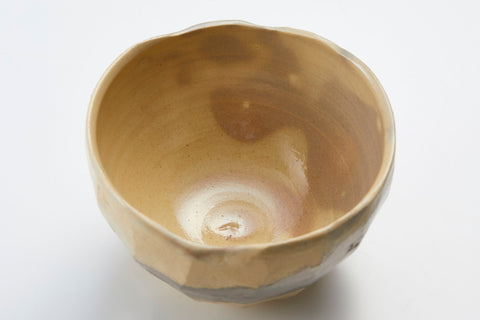 Tea Bowl, Kaze Glaze with Spatula Marks, Silver Overglaze | Housai Matsubayashi (alternate view)
