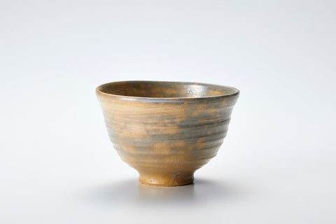 Tea Bowl, Crimson Kaze Glaze, Hakeme (Brush-Marked) | Housai Matsubayashi (alternate view)