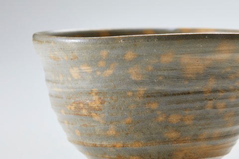 Tea Bowl, Crimson Kaze Glaze, Hakeme (Brush-Marked) | Housai Matsubayashi (alternate view)