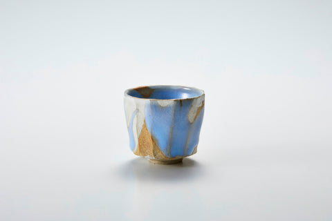 Sake Cup, Flowing Moon-White Glaze | Housai Matsubayashi