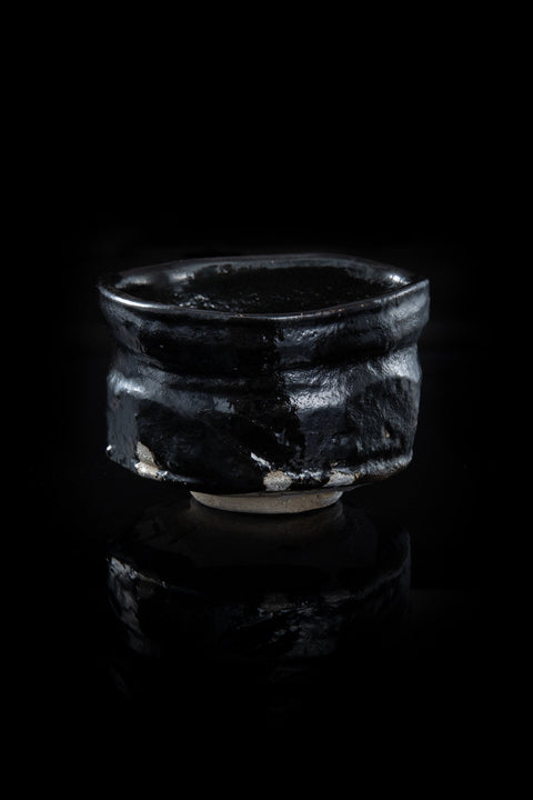 Oribe-Black Tea Bowl | Ryotaro Kato (alternate view)