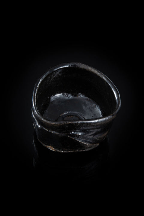 Oribe-Black Tea Bowl | Ryotaro Kato (alternate view)
