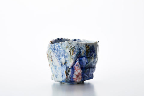 Lacquer-Filled Crackle, Ofuke Glaze Tea Bowl | Kodai Ujiie (alternate view)