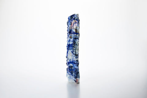 漆貫入彩御深井花器｜氏家昂大（別角度）