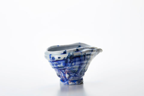 Lacquer-Filled Crackle, Ofuke Glaze Spouted Bowl | Kodai Ujiie (alternate view)