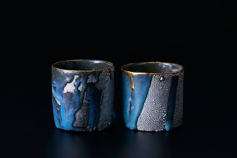 Glass Two-Piece Set “VANISHING POINT” | Toru Ichikawa