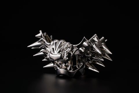Cheek Armor Cup, Tiger-Man Form, Silver, Rivets | Takahiro Koga (alternate view)