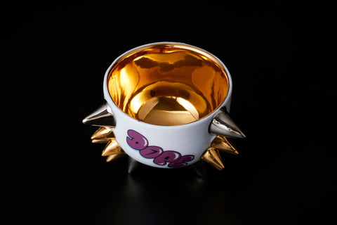 SPIKY SAKE CUP graffiti｜古賀崇洋（別角度）