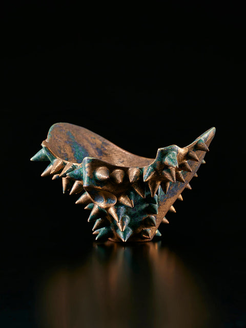 Hoyoroi Sake Cup, Skull Form, Gold and Bronze | Takahiro Koga (alternate view)