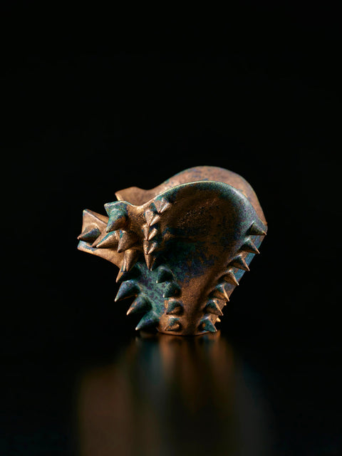 Hoyoroi Sake Cup, Skull Form, Gold and Bronze | Takahiro Koga (alternate view)