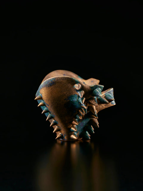 Hoyoroi Sake Cup, Skull Form, Gold and Bronze | Takahiro Koga (alternate view)