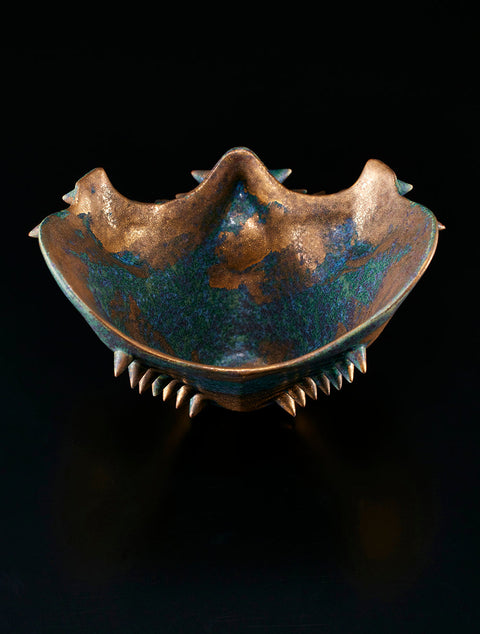 Hoyoroi Sake Cup, Skull Form, Gold and Bronze | Takahiro Koga (alternate view)