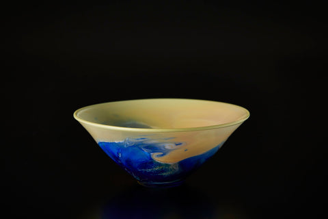 Glass Tea Bowl, Under the Wave | Mieko Noguchi (alternate view)