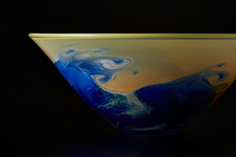 Glass Tea Bowl, Under the Wave | Mieko Noguchi (alternate view)