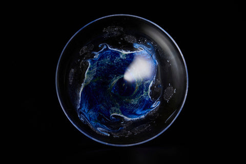 Glass Tea Bowl, Wave | Mieko Noguchi (alternate view)