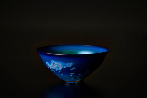 Glass Tea Bowl, Meteor Shower | Mieko Noguchi