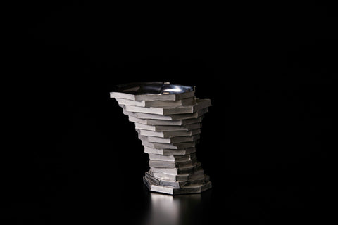Constructed Vessel: Black Luster Silver, Pourer | Yosuke Yamaura (alternate view)