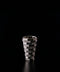 Constructed Vessel, Black Lustrous Silver, Guinomi (Sake Cup) | Yosuke Yamaura