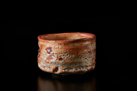 Madder-Red Shino Tea Bowl | Ryotaro Kato (alternate view)