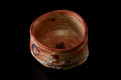 Madder-Red Shino Tea Bowl | Ryotaro Kato (alternate view)