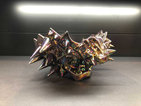 Hoyoroi Sake Cup, Man-Tiger Form, Rivets, Optical Camouflage | Takahiro Koga (alternate view)