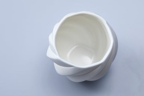 White Porcelain Cup | Nami Takahashi (alternate view)