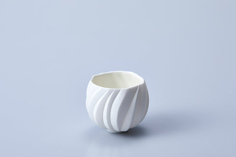 White Porcelain Sake Cup | Nami Takahashi