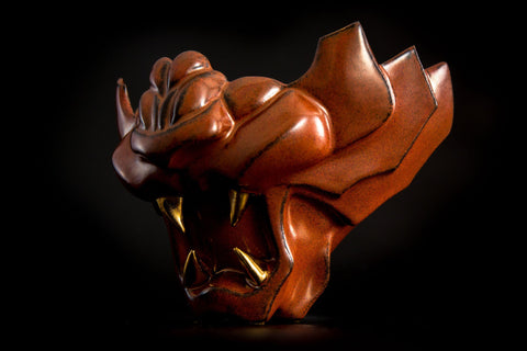 SPIKY SHELL Hoyoroi-hai, Tiger Form, Crimson | Takahiro Koga (alternate view)