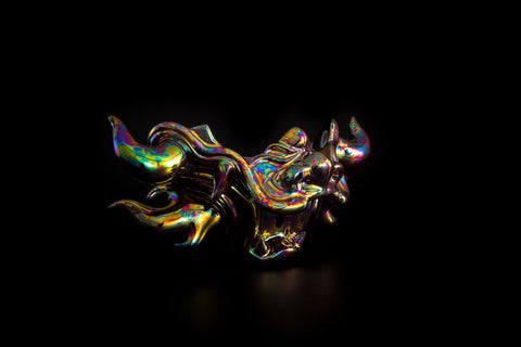 Hoyoroi Sake Cup, Dragon, Optical Camouflage, Flame | Takahiro Koga (alternate view)