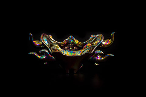 Hoyoroi Sake Cup, Dragon, Optical Camouflage, Flame | Takahiro Koga (alternate view)
