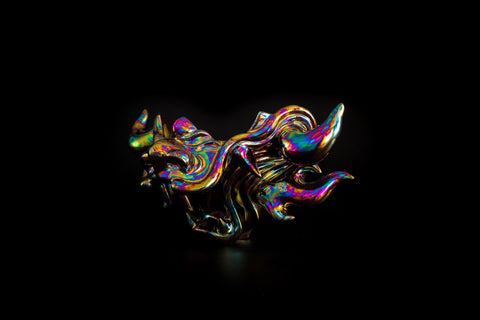 Hoyoroi Sake Cup, Dragon, Optical Camouflage, Flame | Takahiro Koga (alternate view)
