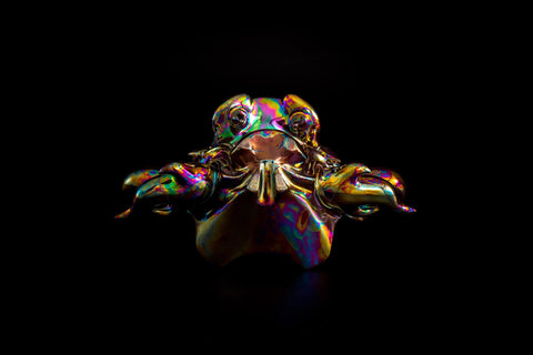 Hoyoroi Sake Cup, Dragon, Optical Camouflage, Flame | Takahiro Koga (alternate view)