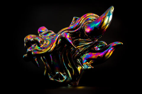 Hoyoroi Sake Cup, Dragon, Optical Camouflage, Flame | Takahiro Koga (alternate view)