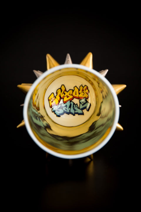 SPIKY SAKE CUP Graffiti｜古賀崇洋（別角度）