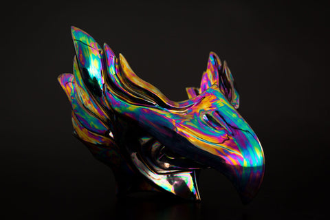 Cheek Armor Cup, Hawk Form, Optical Camouflage | Takahiro Koga (alternate view)