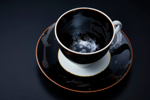 Dripping coffee cup Tenmoku｜井上祐希（別角度）